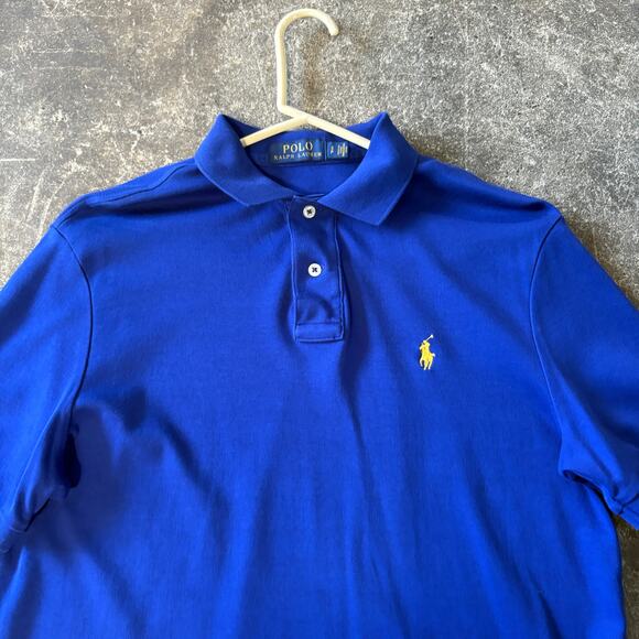 Ralph Lauren Polo Shirt Mens S Blue Small Pony Embroidered Preppy - Picture 2 of 8